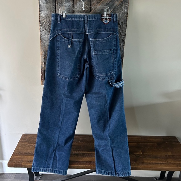 Men's Paco Dark Wash Blue Jeans - W36 x L32 - Picture 2 of 7